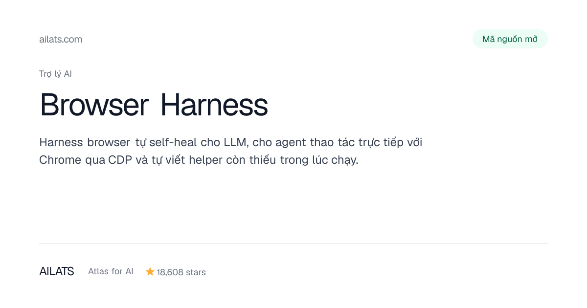 Browser Harness | Atlas for AI