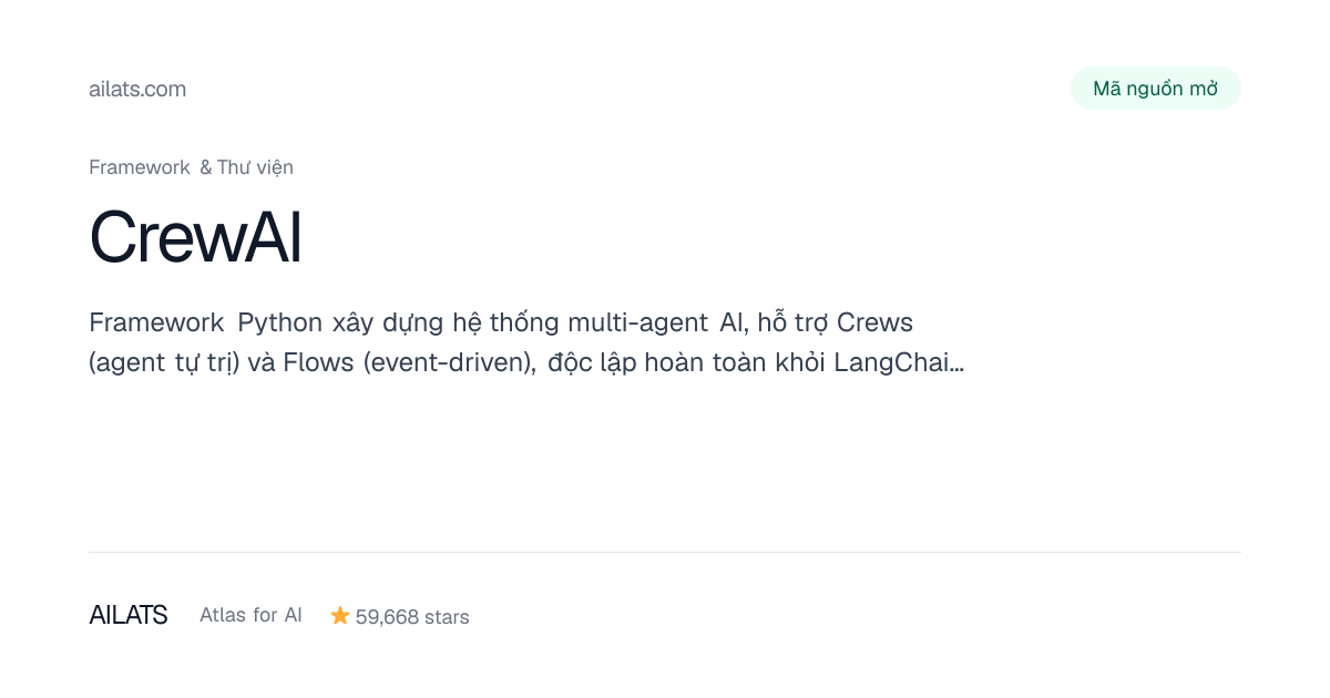 CrewAI | Atlas for AI