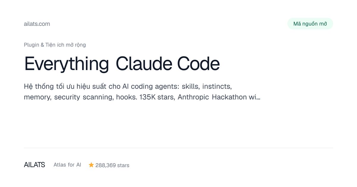 Everything Claude Code | Atlas for AI
