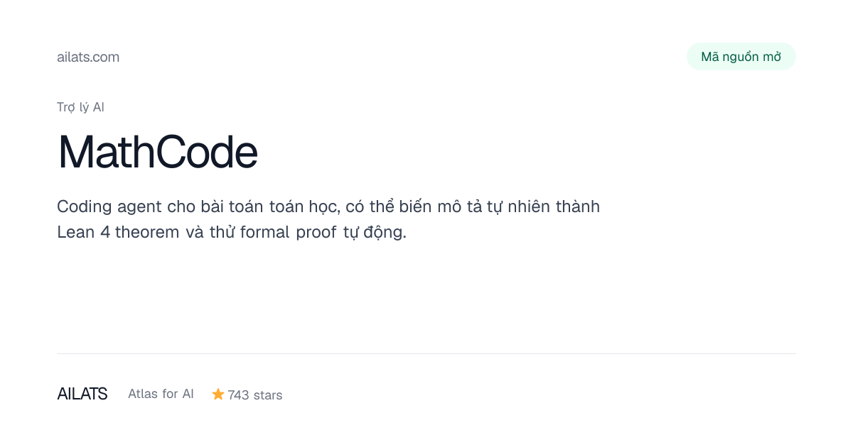 MathCode | Atlas for AI