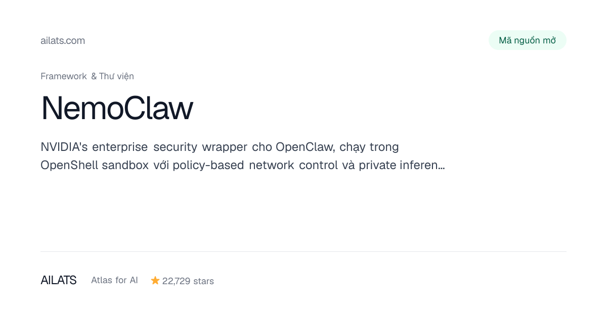 NemoClaw | Atlas for AI